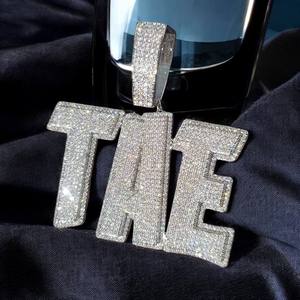 Pendentif Moissanite Personnalisé Luxe Iced Out avec Finition Effet Diamant Bijoux Hip Hop - Product Image 2