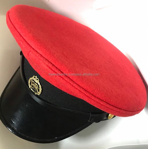 Casquette blanche uniforme de haute qualité avec insigne de lingot casquettes en gros Epeaked prix bon marché personnalisé à vendre - Product Image 4