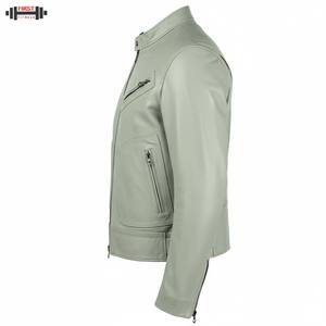 แจ็คเก็ตบอมเบอร์หนังแท้สำหรับผู้หญิง ปี 2025 สีสันตามสั่ง ระบายอากาศได้ดี ลายทาง ผลิตในปากีสถาน ไซส์พลัส - Product Image 3