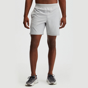 Pantalones cortos de malla de fitness al aire libre de ocio de verano para hombre personalizados tela de poliéster transpirable elástico de cintura media estilo informal fútbol - Product Image 5