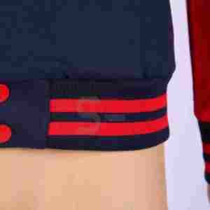 Custom High Quality OEM Custom Embroidery Logo Varsity <b>Jacket</b> PU <b>Leather</b> <b>Men</b> Bomber <b>Jacket</b> - Product Image 6