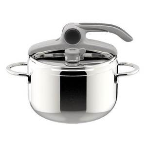 DELIZIOSA LAGOEASY Olla a Presión de Acero Inoxidable Lagostina Cromada Pulida 010038010507 (7 Litros) - Product Image 1