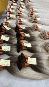 Cabello eslavo Extensiones de cabello humano de la mejor calidad Cabello a granel Color Rubio Directo de fábrica - Product Image 5