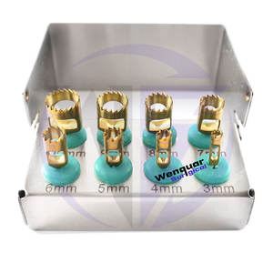 Kit de 8 Piezas de Brocas de Trepanación para Cirugía Ósea de Acero Inoxidable con Bandeja Organizadora, Instrumentos Quirúrgicos Manuales para Cirugía de Implantes, CE - Product Image 2