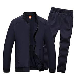 Chándal de algodón y poliéster para hombre de dos piezas 100%, chándal de lana ecológico de talla grande para invierno - Product Image 3