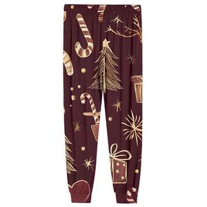 Pantalones de chándal de aspecto clásico de moda de tela de poliéster y algodón con cierre de cordón de alto rendimiento para hombres - Product Image 4