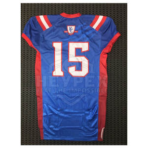 Camisetas de fútbol americano hechas a medida de la mejor calidad, mangas cortas transpirables disponibles a precios al por mayor - Product Image 2