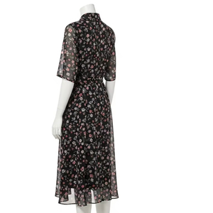 Vestidos informales de gasa antiarrugas con estampado digital, vestido de mujer suave y transpirable para el verano, ropa diaria y de fiesta - Product Image 3