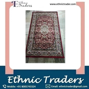 Tapis de laine brodé à la main indien utilisation de tapis pour la maison et le restaurant tapis de sol disponible à la taille personnalisée - Product Image 6