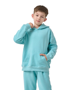 Sudaderas con Capucha y Pantalones Deportivos para Niños con Logotipo Personalizado OEM, Conjunto de Sudadera y Pantalones de Algodón Francés para Niños, Ropa 100% Algodón - Product Image 2