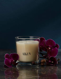 Bougie parfumée AIKUN naturelle longue durée avec logo personnalisé et emballage sur mesure pour la relaxation, le yoga, la maison, les fêtes, les événements, les cadeaux - Product Image 4