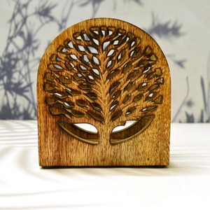 Caja de pañuelos de madera minimalista rústica hecha a mano con diseño de artesanía artística para el hogar, la Oficina y el hotel a precio mayorista - Product Image 2