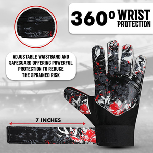 Gants de gardien de but de football fabriqués en usine professionnelle, en latex antidérapant, à doigts entiers, en tissu respirant, unisexe, vente en gros OEM - Product Image 5