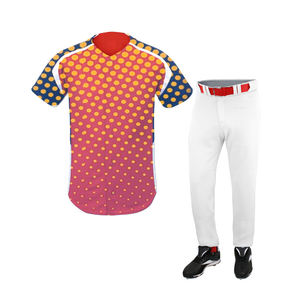 Uniforme de béisbol hecho a medida, ropa deportiva atlética transpirable, camiseta de béisbol de equipo personalizada, tela duradera de alta calidad con - Product Image 1