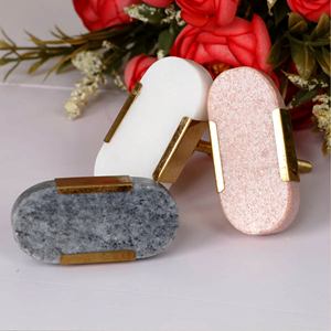 Perillas de mármol más vendidas de forma redonda de 3 piezas con tamaño de forma de color personalizado hecho en La India Artículo - Product Image 1