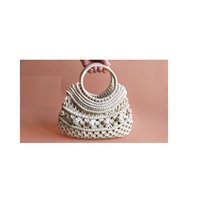 Sac de plage naturel à thème personnalisé Lifestyle Cute Basket Macramé Handbag Bucket Straw Bags For Fashion Accessories