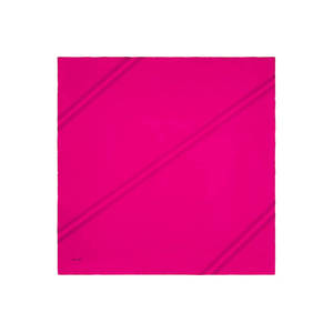 Fuchsia Silk Plain <b>Square</b> <b>Scarf</b> - Product Image 1