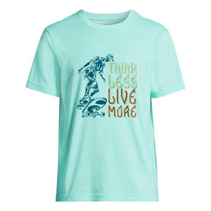 T-shirt d'été de haute qualité en gros pas cher prix respirant tricoté t-shirt confortable cou blanc Bangladesh vêtements usine - Product Image 1