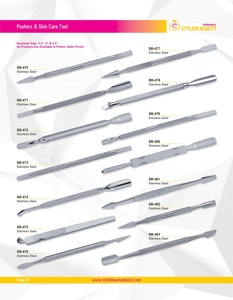 Herramienta Portátil para Empujar Cutículas, Removedor de Cutículas de Acero Inoxidable de Doble Punta, Kit Profesional para Manicura y Spa de Uñas - Product Image 6