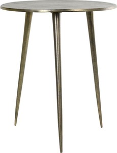 Table d'appoint ronde en métal aluminium Bronze antique Table d'appoint moderne pour salon Décoration de chambre à coucher Table d'appoint pour salon - Product Image 3