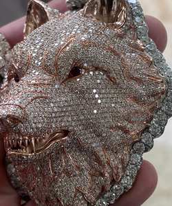 Personnalisé 3D Shining Buss VVS Moissanite Pass Diamond Tester Pendentif à breloque plaqué glacé pour hommes - Product Image 6