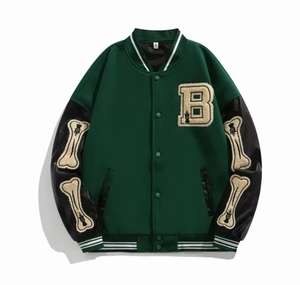 Chaquetas universitarias para hombre con estampado de logotipo profesional Abrigo de invierno de moda superior con cuello levantado Precio competitivo - Product Image 2