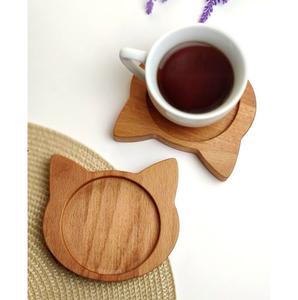 Sous-verres classiques en bois poli pour la protection de la table - Product Image 6