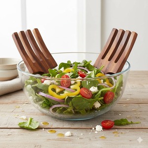 Batidor de Mano de Madera Artesanal, Utensilio de Cocina Ecológico para Mezclar Ensaladas, para el Hogar y Restaurantes, a Precio Económico - Product Image 2