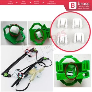 คลิปยึดหน้าต่าง BWR5315สำหรับแคดดี้ตัวยึด6V2โปโลแบบคลาสสิก MK2 Cordoba Vario Ibiza Inca 6K Octavia 1U - Product Image 5