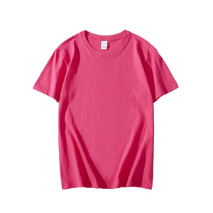 Vente en gros de t-shirts à manches courtes avec impression de logo personnalisée pour hommes vêtements de travail grande taille T-shirt unisexe uni - Product Image 5