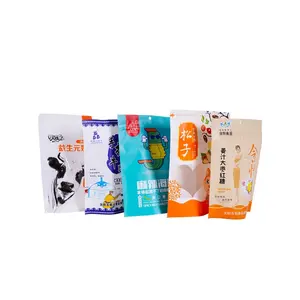 Customized Printed Color Food Waterproof Aluminum Foil Plastic Stand Up Pouches For Food Package