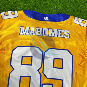 Maillot de football américain unisexe personnalisé, impression par sublimation, séchage rapide, respirant, maillot de football américain personnalisé - Product Image 3