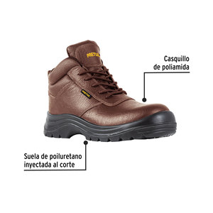 Paio di stivali di sicurezza marroni, #29, puntale in poliammide, PRETUL - Product Image 4