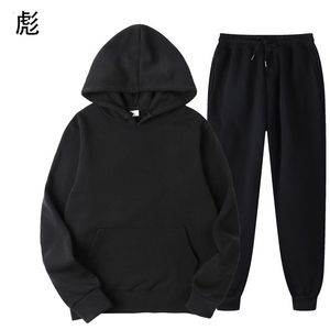 Hoodie Set Manufacturer Men Clothing Cotton Hoodies Sweatpants Sets Men Jogger Sweatsuit <b>Plain</b> <b>Sweatshirt</b> high quality - Product Image 3