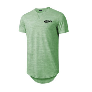 T-shirt décontracté pour homme, col rond, 100 % coton peigné respirant et confortable, tendance été 2025 - Product Image 1