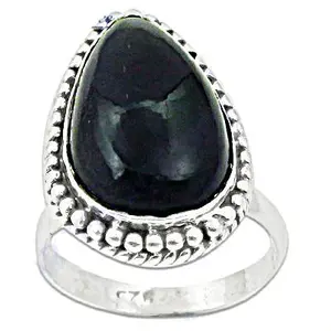 Anillo de Moda de Plata 925 con Ónice Negro para Mujer, Joyería con Piedras Preciosas - Product Image 2