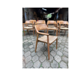 Chaise de salle à manger en bois Hiroshima, chaise de café décontractée, fauteuil simple, mobilier de maison moderne en bois massif – Vente chaude en gros - Product Image 3