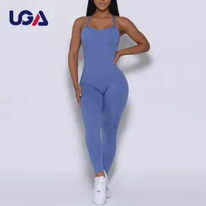Abbigliamento Fitness e Yoga personalizzato tipo di abbigliamento sportivo pantaloni da Yoga Fitness in Spandex da donna all'ingrosso tuta di alta qualità