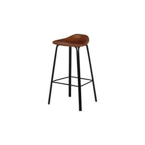 Taburetes de Bar de Madera Maciza con Estructura de Metal Negro para el Hogar, Bar, Sala de Estar, Dormitorio - Sillas de Comedor de Uso Comercial con Respaldo - Product Image 5