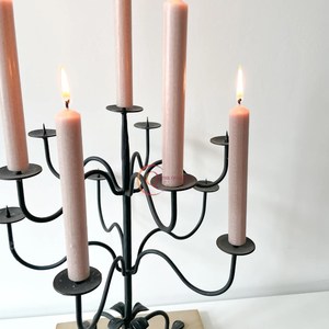 เชิงเทียนตั้งโต๊ะขนาดใหญ่ทำจากโลหะสีดำสำหรับตกแต่งในงานแต่งงานงานอีเวนต์ - Product Image 4