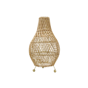 Vente en gros de lampe de table en rotin abat-jour lustre chambre lampes disque pendentif lumière tissé à la main intérieur de King Craft Viet - Product Image 4