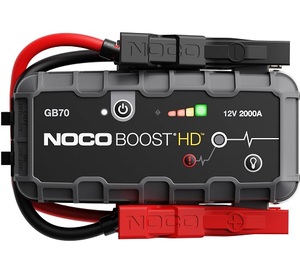 NOCOS Boost GB70: Arrancador de Baterías UltraSafe de 2000A – Batería de Litio de 12V, Caja de Arranque Portátil, Banco de Energía y Cables de Arranque - Product Image 1