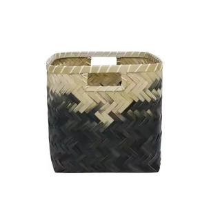 Panier en bambou flexible, écologique, naturel, couleur personnalisée, rond/rectangulaire/carré, très apprécié au Vietnam - Product Image 3