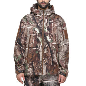 Veste de chasse softshell pour homme, camouflage montagne, parka à capuche, multi-poches, veste d'extérieur coupe-vent, équipement de performance, veste de chasse - Product Image 6