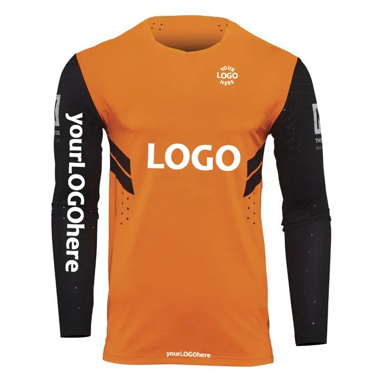 Быстросохнущие рубашки с длинным рукавом для гоночных велосипедов велосипедная одежда спортивная одежда с логотипом под заказ брюки цветная сублимированная двухциклическая рубашка