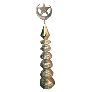 Minaretes de latón hechos a mano de alta calidad, artesanías árabes de estilo religioso con decoración hermosa de Metal acabado pulido - Product Image 4