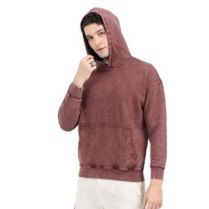 เสื้อฮู้ดผ้ากรดสำหรับผู้ชายเสื้อฮู้ดผ้าซักแบบมีน้ำหนักเบาระบายอากาศได้ดีใส่สบายวัสดุทนทาน - Product Image 3