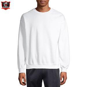 Sweat-shirt à col rond pour hommes personnalisé de la meilleure qualité imprimé de motifs solides nouveau design polaire surdimensionnée hiver grande taille teint uni - Product Image 2