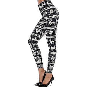 กางเกงเลคกิ้งสำหรับผู้หญิง,กางเกงโยคะใส่เล่นกีฬาทำจากผ้าสแปนเด็กซ์โพลีเอสเตอร์ผลิตจากปากีสถาน - Product Image 4