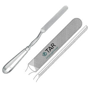 Lima de Hueso de Acero Inoxidable de Alta Calidad con Mango Hueco de 28 cm (11 Pulgadas), Instrumento Quirúrgico Ortopédico para Dar Forma y Suavizar Huesos - Product Image 2